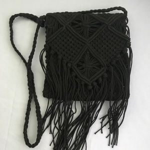 Macrame Fringe Purse